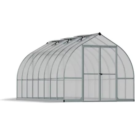 Canopia Tuinkas Bella 8x16 - Polycarbonaat - Zilver - 244x484x219cm
