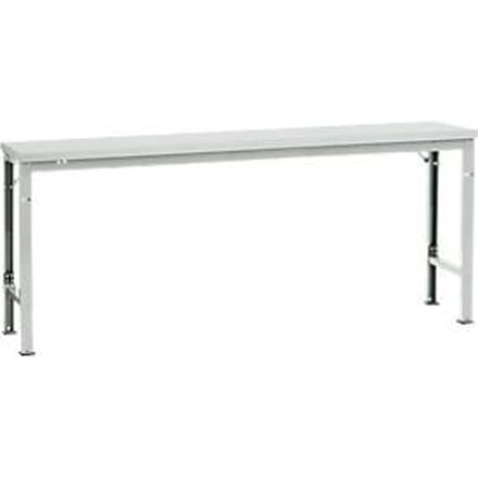 Manuflex basistafel UNIVERSAL Speciaal, 2000 x 800 mm, melamine lichtgrijs, lichtgrijs