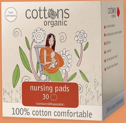 Cotons, coussinets d'allaitement, non parfumés, 30 paquets gray