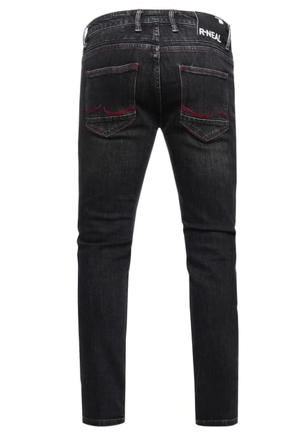 Jeansbroek "TORI" slim fit destroyed denim