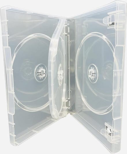 3 Way Multicase CD/DVD Storage - 27mm Back Thickness - Pack of 10