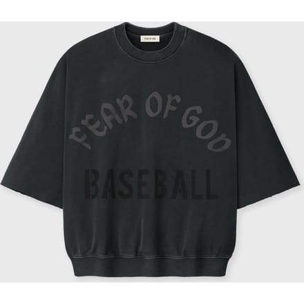 BASEBALL CUT SLEEVE SWEATSHIRT