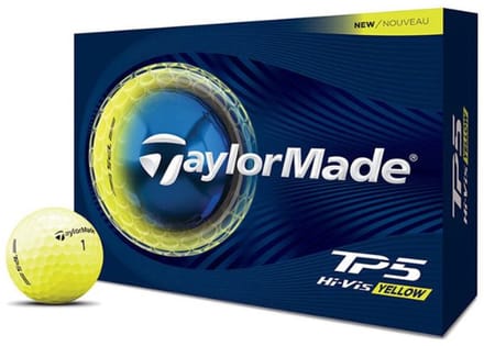 Taylormade TP5 Golfballen Hi-Vis Geel 2026