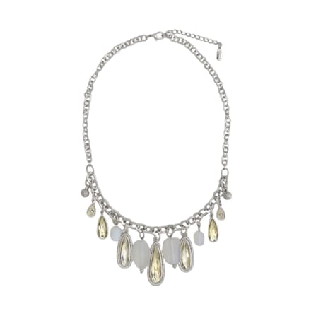 Behave - Ketting - Zilverkleurig met Kristal Hangers - Elegante Damesmode
