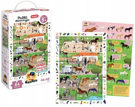 CzuCzu Observatiepuzzel Paardenstal 84 Stukjes
