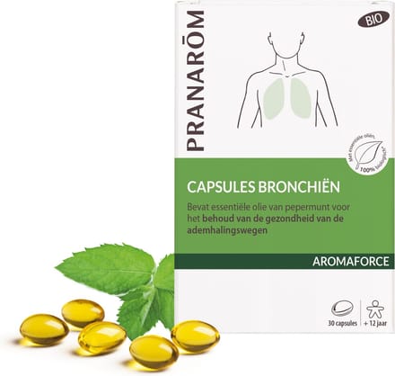Pranarom - Bronchiale capsules met etherische oliën - Bio - 30 capsules