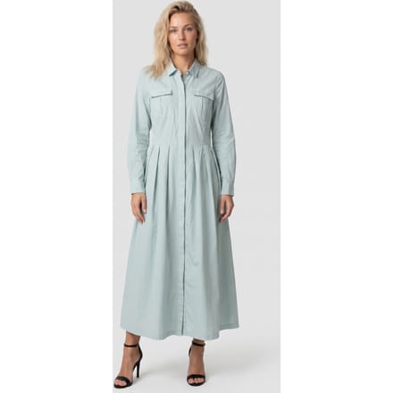 Brooks Brothers Shirt Dress W/pockets Cotton Sage Größe: L | Maxikleider Outlet | Damen | Grün