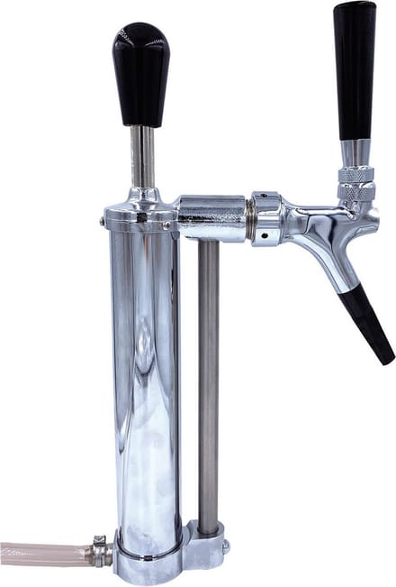Tapzuil, Biertapzuil, chroom, 2 lineair, Elegant