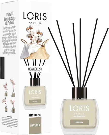 LORIS - Parfum - Geurstokjes - Huisgeur - Huisparfum - Soft Linnen - 120ml