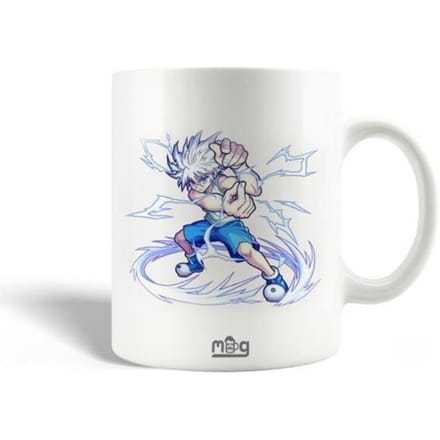 Mug en Céramique - Kirua Zoldik - Hunter x Hunter - 30cl - Compatible Lave-Vaisselle - Blanc