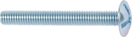 Laagbolkopschroef met moer M5x40 gegalvaniseerd 10 stuks