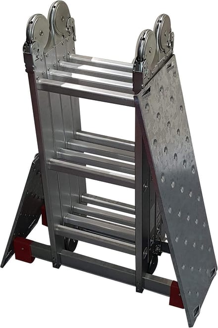 Multifunctionele Ladder - Steiger Ladder - Klus Klussen - Extra Stabiel Platform - 4x3 Treden