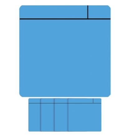 Scrum whiteboard magneet - Klein - Blauw
