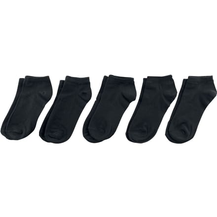 Urban Classics Sokken - No Show Socks 5-Pack - EU35-38 tot EU 47-50 - zwart
