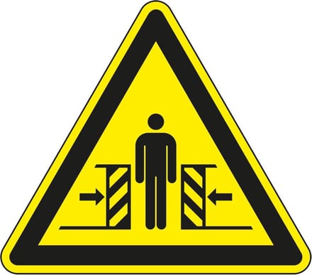 Magneetsticker klemgevaar, W019 400 mm