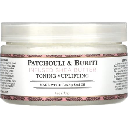 Nubian Heritage, with Shea Butter, Patchouli and Buriti, 4 fl oz (113 g) white