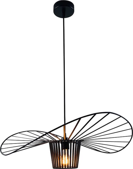 Olucia - JOLINDA - Hanglamp - Zwart - Vorm: Rond