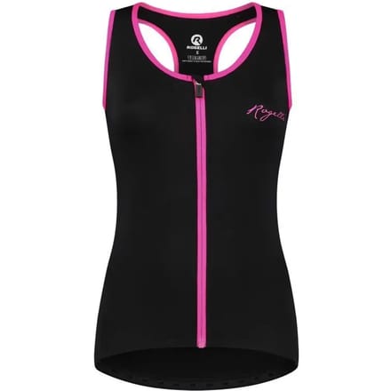 Rogelli Abbey Fietstop - Dames - Zwart Roze - M