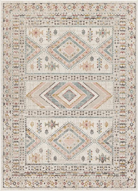 SURYA Evelyn vloerkleed vintage oosters perzikkleur