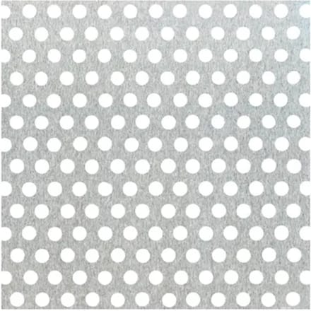 Alberts Geperforeerde Plaat - Aluminium - Natuur - Ronde Perforatie - 200x1000x0,8mm
