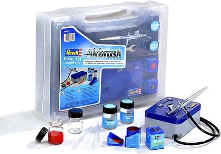 Revell Airbrushset - 39199 Basic Airbrush Set with Compressor and Parts Airbrush