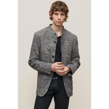 John Varvatos Slim Fit Single Breasted Silver Größe: 46 | Blazer Outlet | Herren | Grau