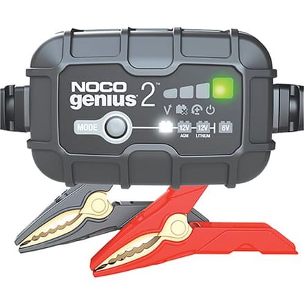 NOCO Genius 2EU Acculader – 2 Ampere – 6 & 12 Volt – Volautomatisch - Laadt en onderhoudt - Druppellader