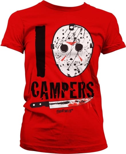 Friday the 13th I Jason Camp ers Girly Tee dames-T-shirt rood