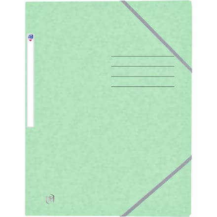 Elastomap Oxford Top File+ A4 3 kleppen 390gr pastel groen