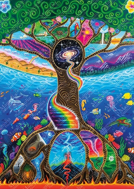 Magnolia legpuzzel The Real Journey - 1000 stukjes multicolor.
