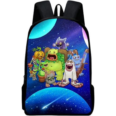Klassiek Populair my singing monsters Notitieboek Rugzakken leerling Schooltassen 3D Print Oxford Waterdicht Jongens/Meisjes Laptop Rugzakken