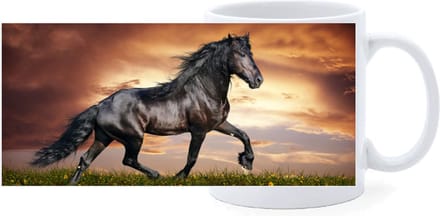 Beker - Zwart Paard