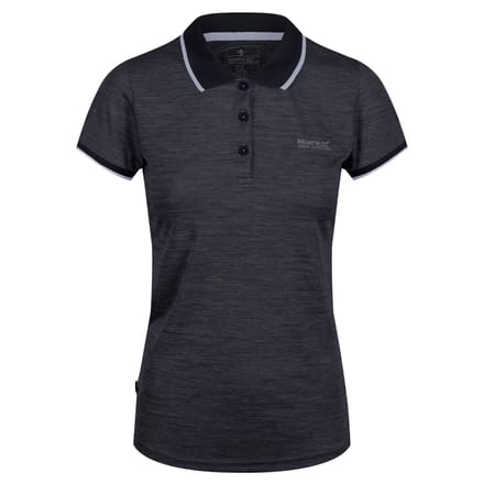 Regatta Dames/dames Remex II Polo Hals T-Shirt (Zwart)