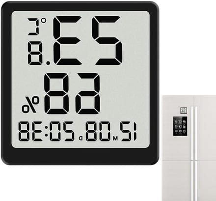 Temperatuur Vochtigheidsmonitor - Digitale Sensor - Klimaat Bewaken - Snelle Reactie - 8 x 2 x 8.2 cm - Wit