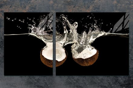 TMK ArtDeko - Snijplank - Glazen Beschermplaat - 100x52 cm - Kokos