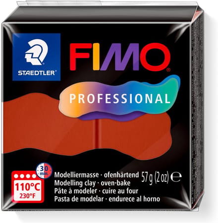 FIMO professional - ovenhardende boetseerklei - blok 57 gr - terracotta