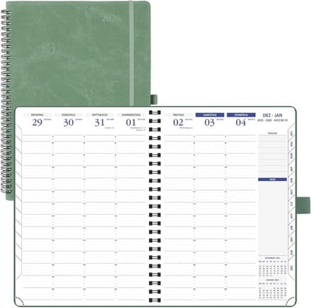 2026 Bureaukalender - Jaarkalender met Overzicht voor Kantoor en Thuis