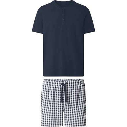 ESMARA MEN Korte heren pyjama (Marineblauw, M)