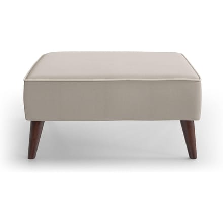 Hocker Zara linnen met contrast piping | NADUVI Collection
