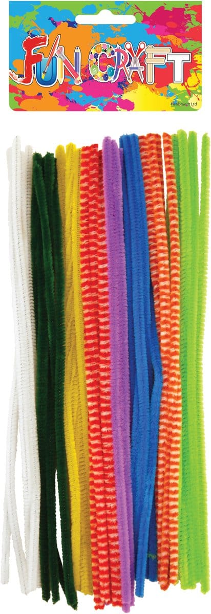 Chenille draad - 30x - gekleurd - 30 cm - hobby/knutsel materialen - hobbydraad - Chenilledraad