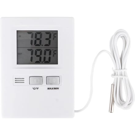 Hoge Precisie LCD Digitale Binnen&Buiten Thermometer Temperatuurmeter Tester Batterijgevoed gray