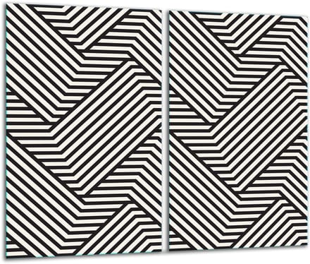TMK ArtDeko - Snijplank - 2x30cm x 52cm - Glas - Veelkleurig