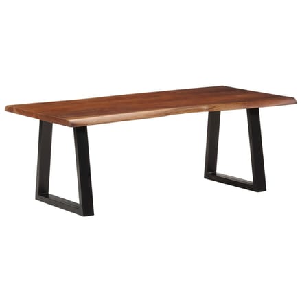 vidaXL - Salontafel - 110x55x40 - cm - massief - acaciahout - honingbruin