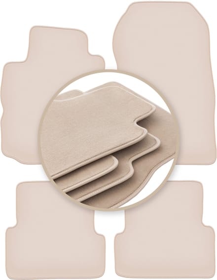 PREMIUM beige matten voor: Renault Modus minivan 2004-2012