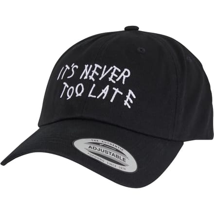 Mister Tee - Never Too Late Dad Cap Verstelbare pet - Zwart
