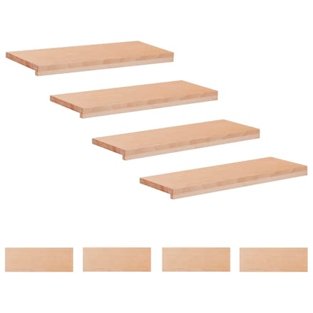 vidaXL - Traplopers - 8 - st - 70 - x - 30 - x - 2 - cm - Naturel - Massief - beukenhout