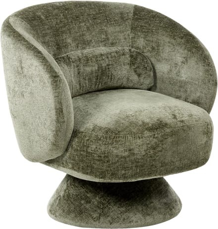 LIEKSA - Draaifauteuil - Groen - Chenille
