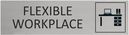 CombiCraft Aluminium deurbordje Flexible workspace 165x45mm met tape - per stuk