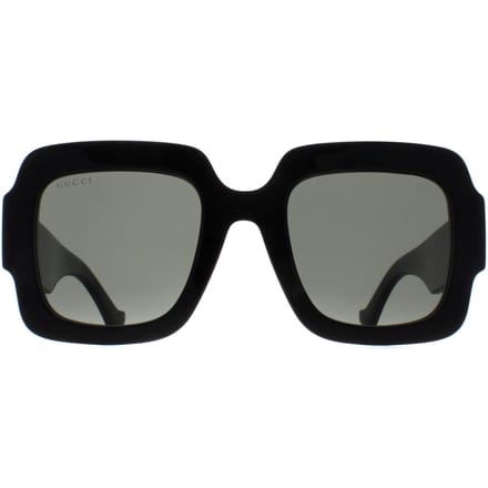 Gucci Vierkante Dames Zwarte Grijze GG1547S