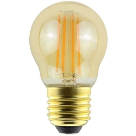HOFTRONIC LED Filament lamp E27 - 4,5 Watt 423 Lumen - G45 - 2200K Warmwit licht - Dimbaar - Amber glas